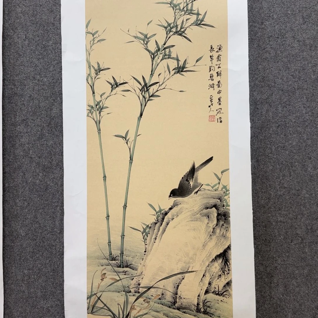 国画张小伟 写竹人老师手绘作品