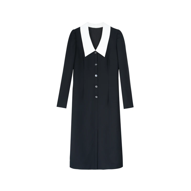 【小余专属】春季连衣裙显瘦气质时尚黑色法式收腰AF5242361292