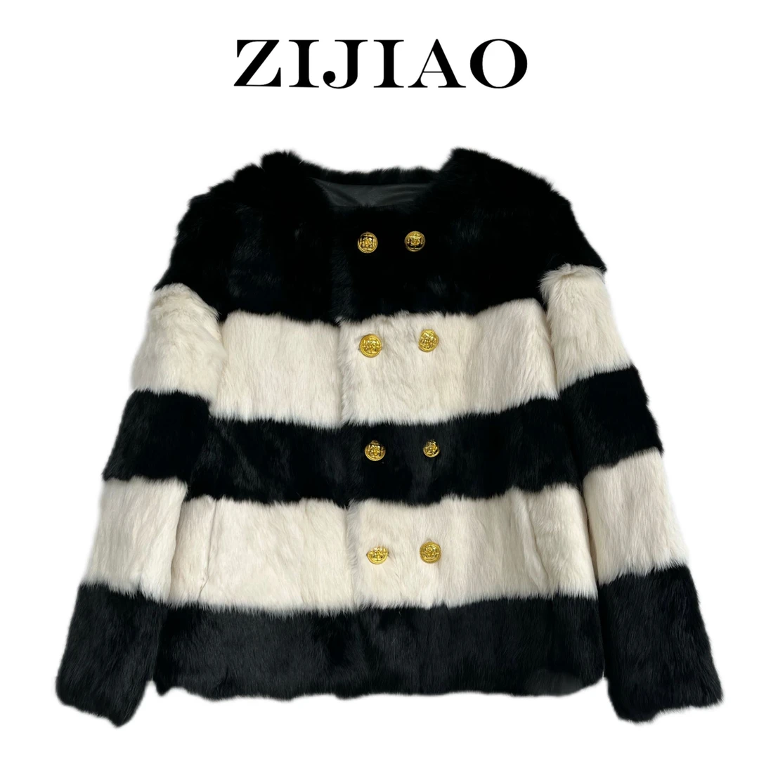 【VAZSLVE/全新奢品】捡漏 YLYY-2521 时尚兔毛外套 3