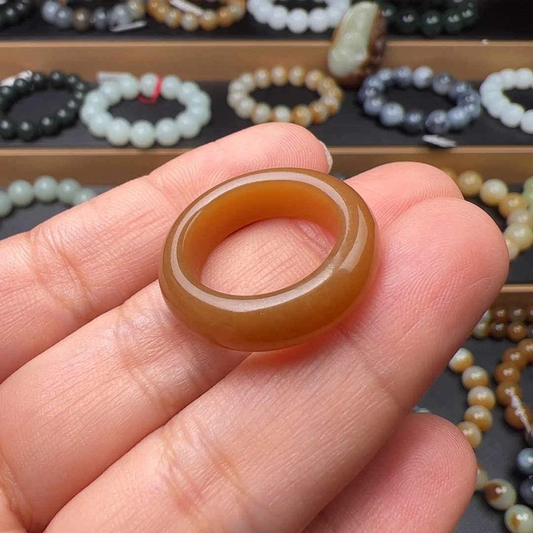 和田玉未镶嵌手链17.3