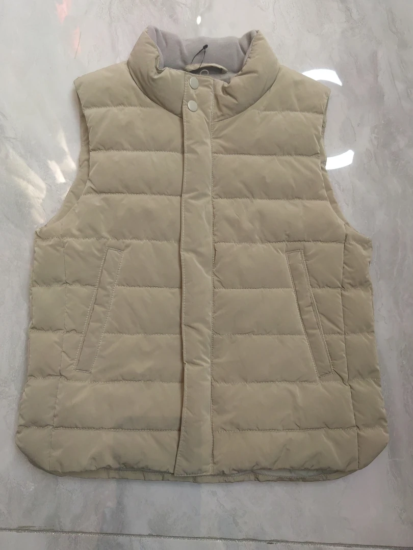 儿童拉链款棉马甲