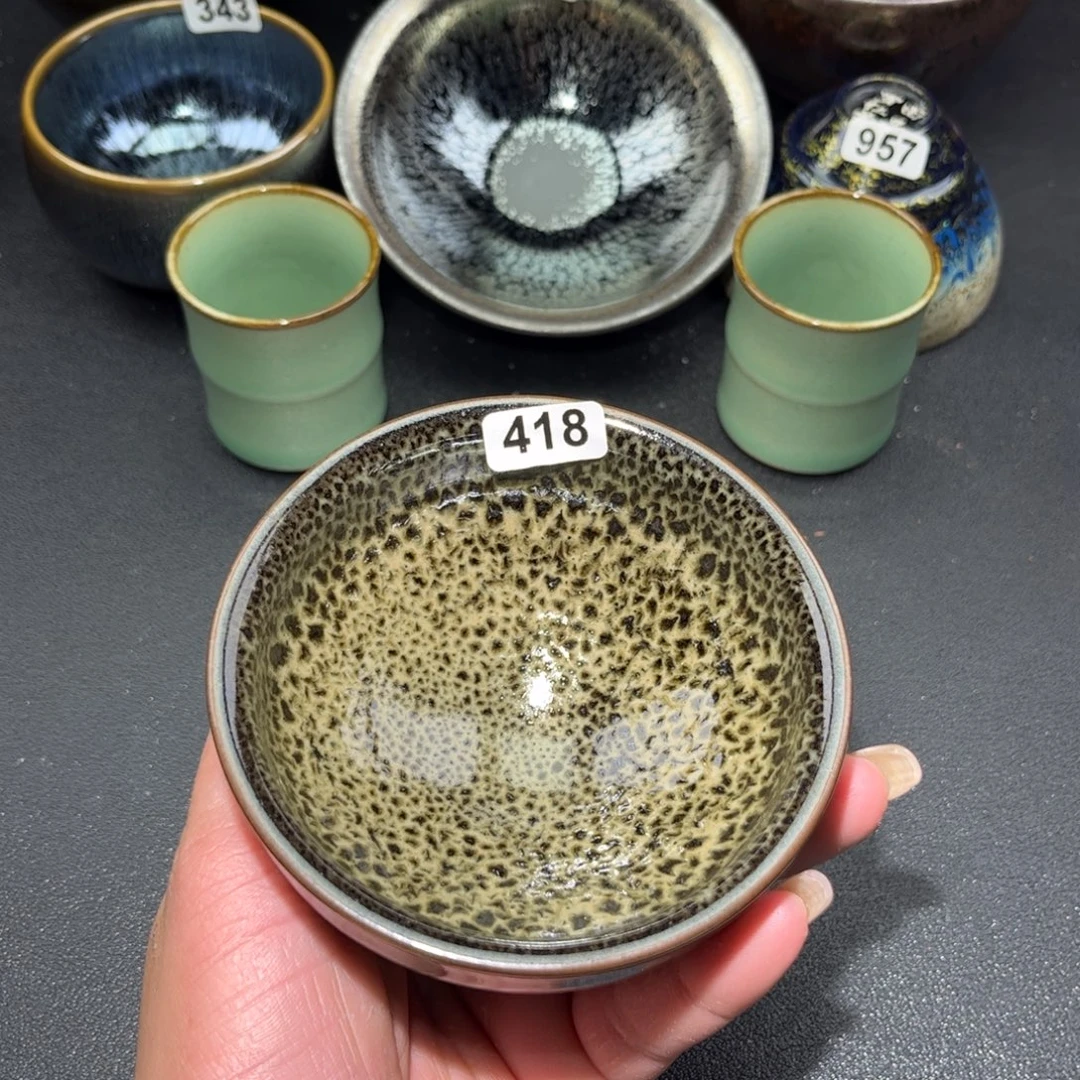 金***0茶盏418 建盏单盏放大漏…………