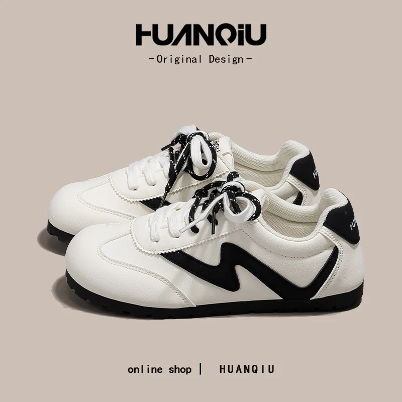 环球经典百搭德训鞋女款2025爆款轻奢显脚小轻便休闲板鞋HC299-1