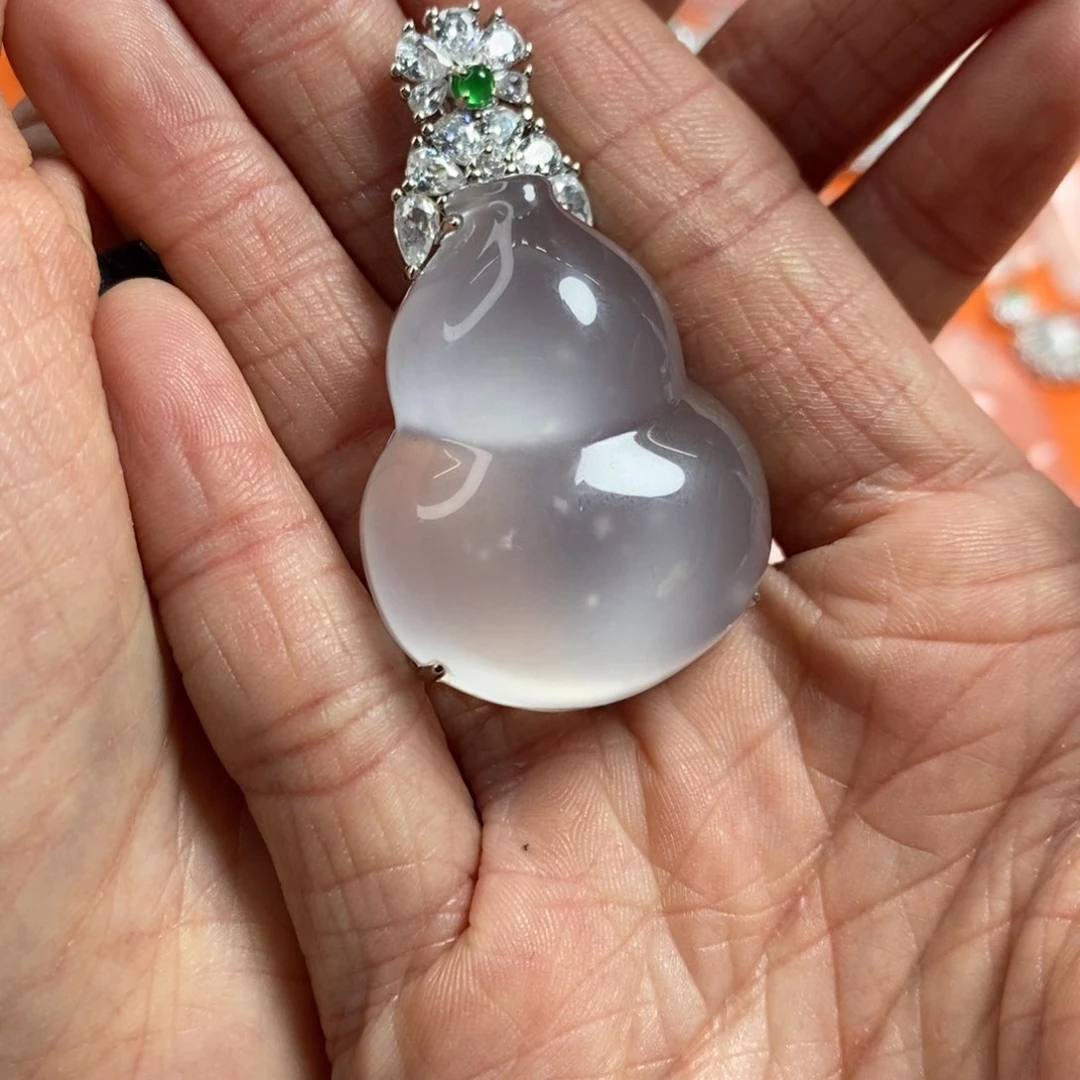 石英质玉葫芦银S925镶嵌L**.
