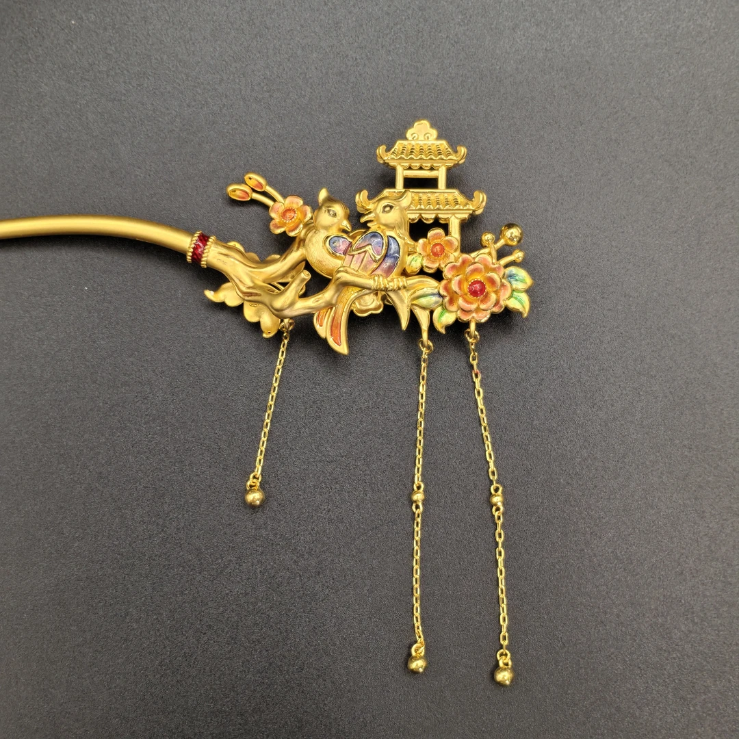 【恒潮珠宝】14.14g足金古法发簪H0961689