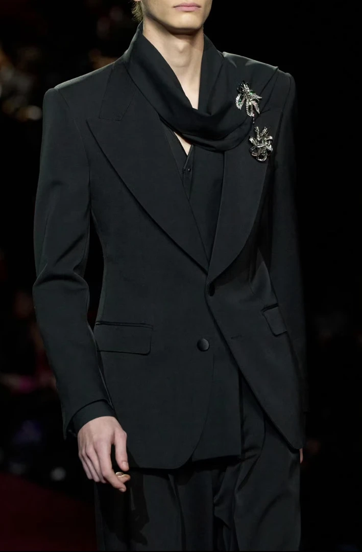 AS-F60-新款简约轻奢圆领宽松百搭男女同款短袖