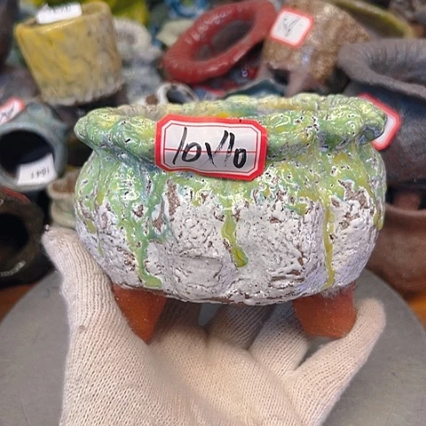 粗陶花盆手工花盆制作就这样