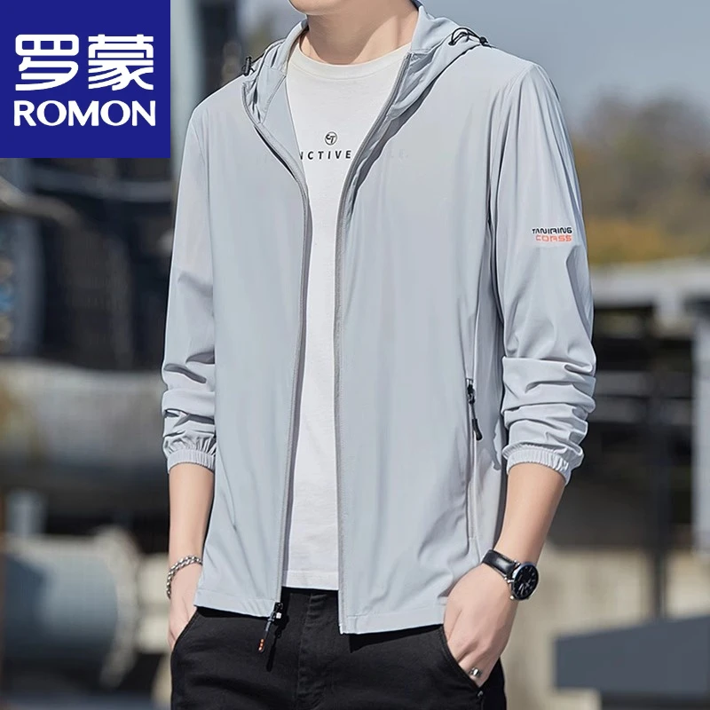 罗蒙冰丝防晒衣男款夏季防紫外线透气薄款防晒服户外钓鱼外套