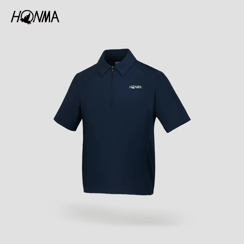 [专业高尔夫]HONMA新款男士短袖POLO防泼水弹力百搭HMLX901B122