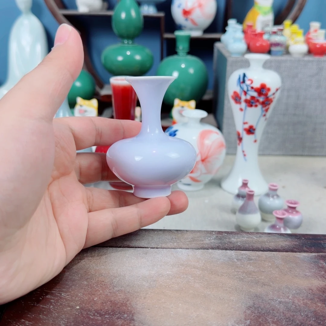 陶瓷手工小花器摆件