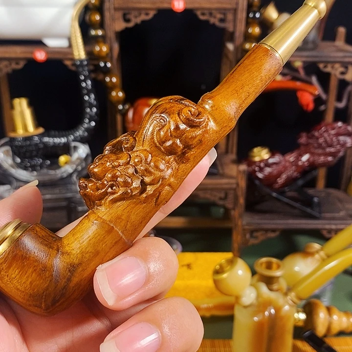 高端定制金丝楠烟嘴