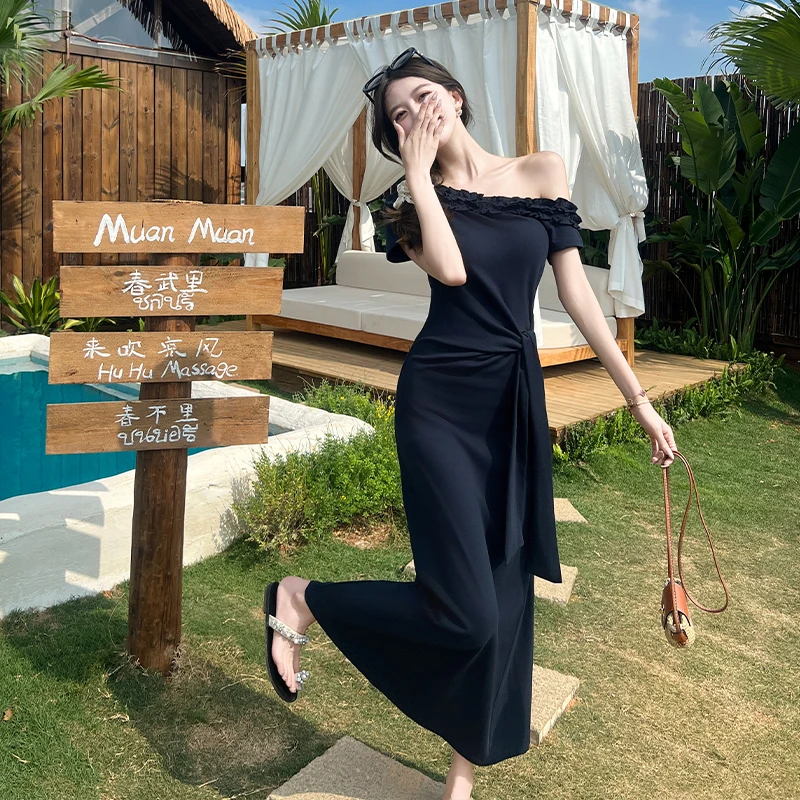 夏季连衣裙高级感韩系ins衣服气质款显瘦后妈裙2025新款裙子洋气