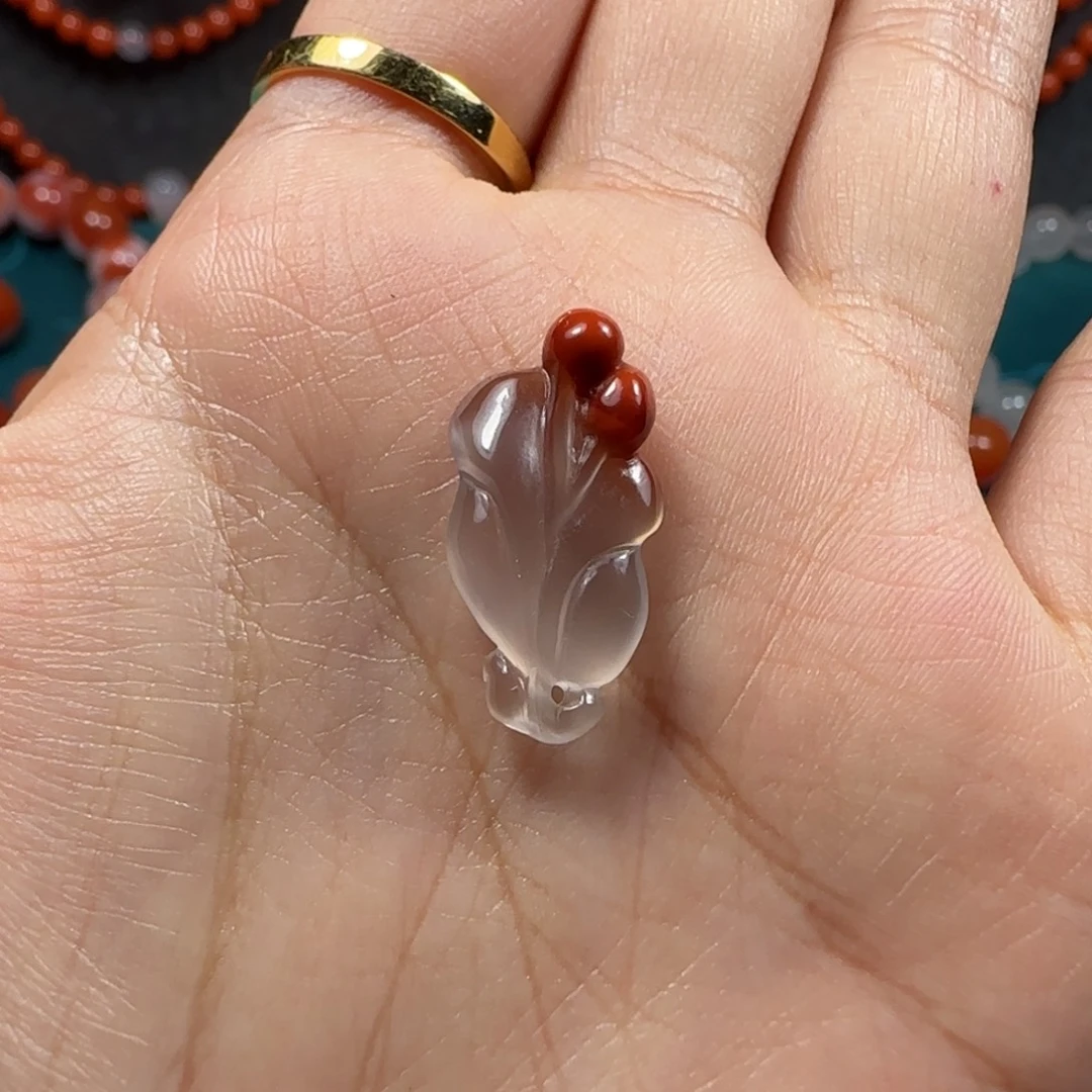 南红玛瑙未镶嵌吊坠