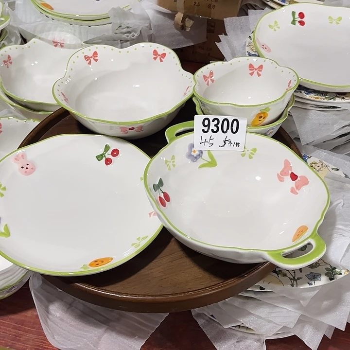 瓷微瑕外贸餐具9300