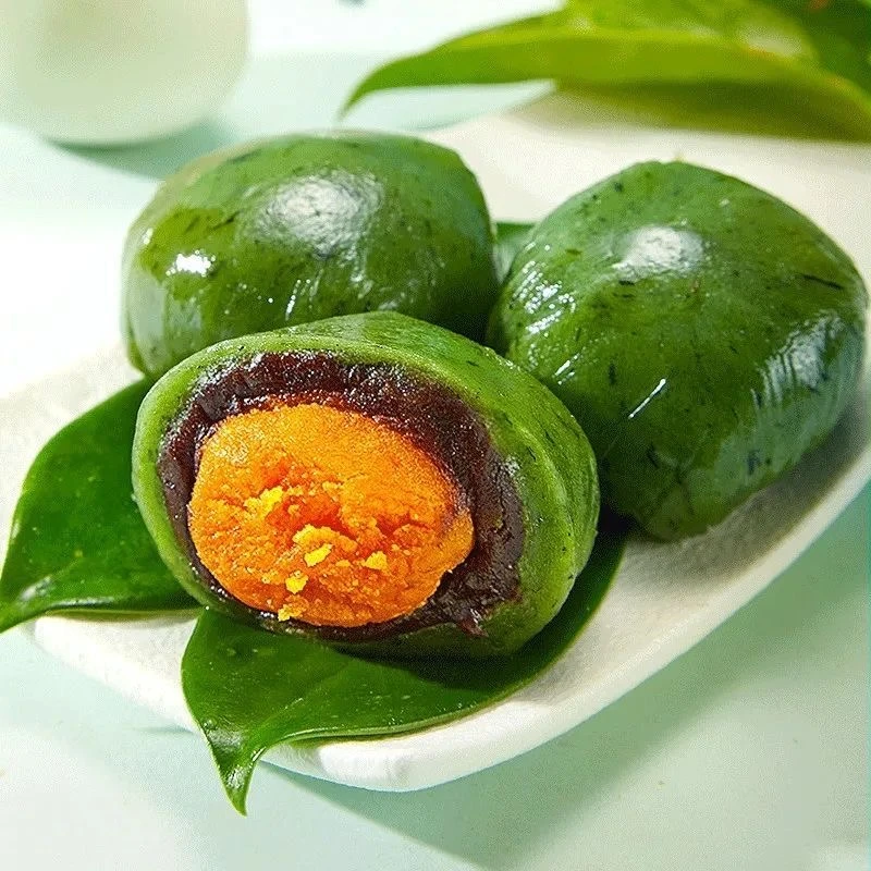 艾草青团6个/盒 （花生/紫薯/蛋黄鸡肉松）