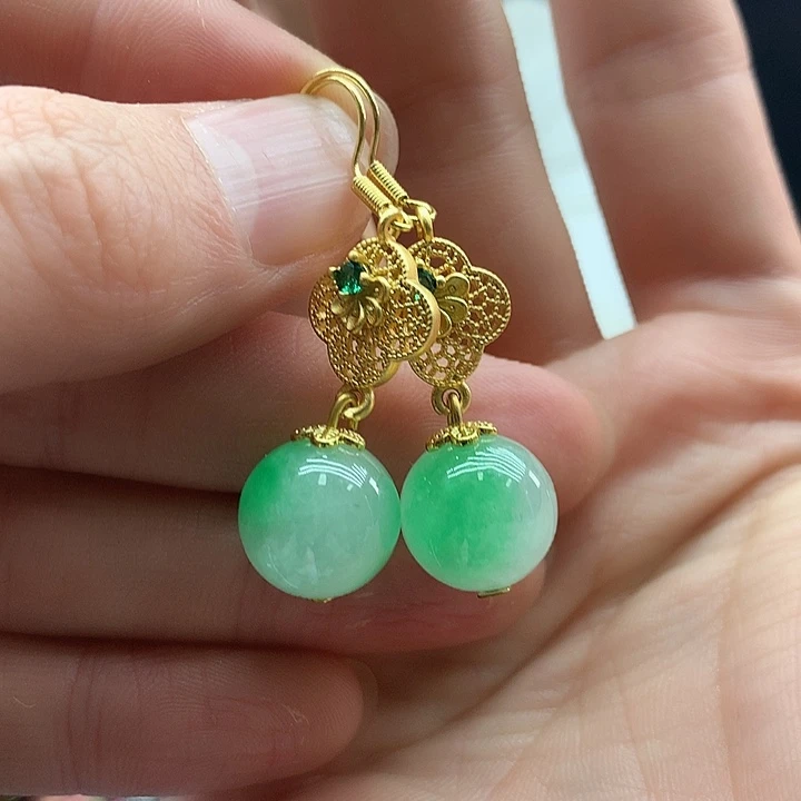 翡翠银S925镶嵌颈饰