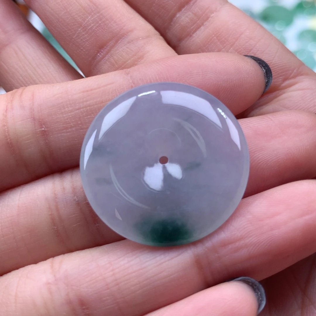 翡翠吊坠(不含链)未镶嵌平安扣