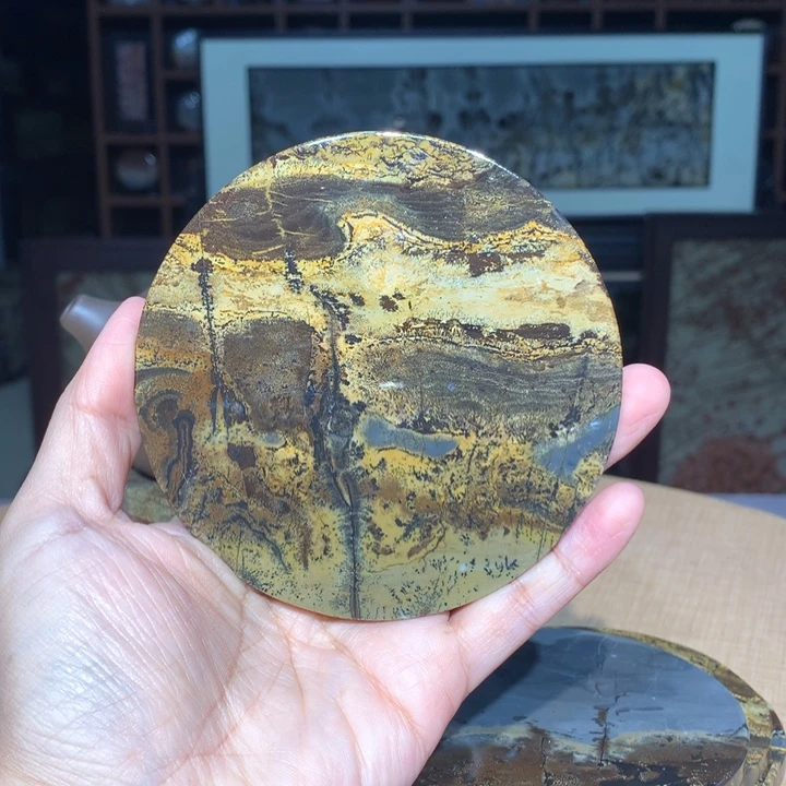 广西国画石摆件，观赏收藏