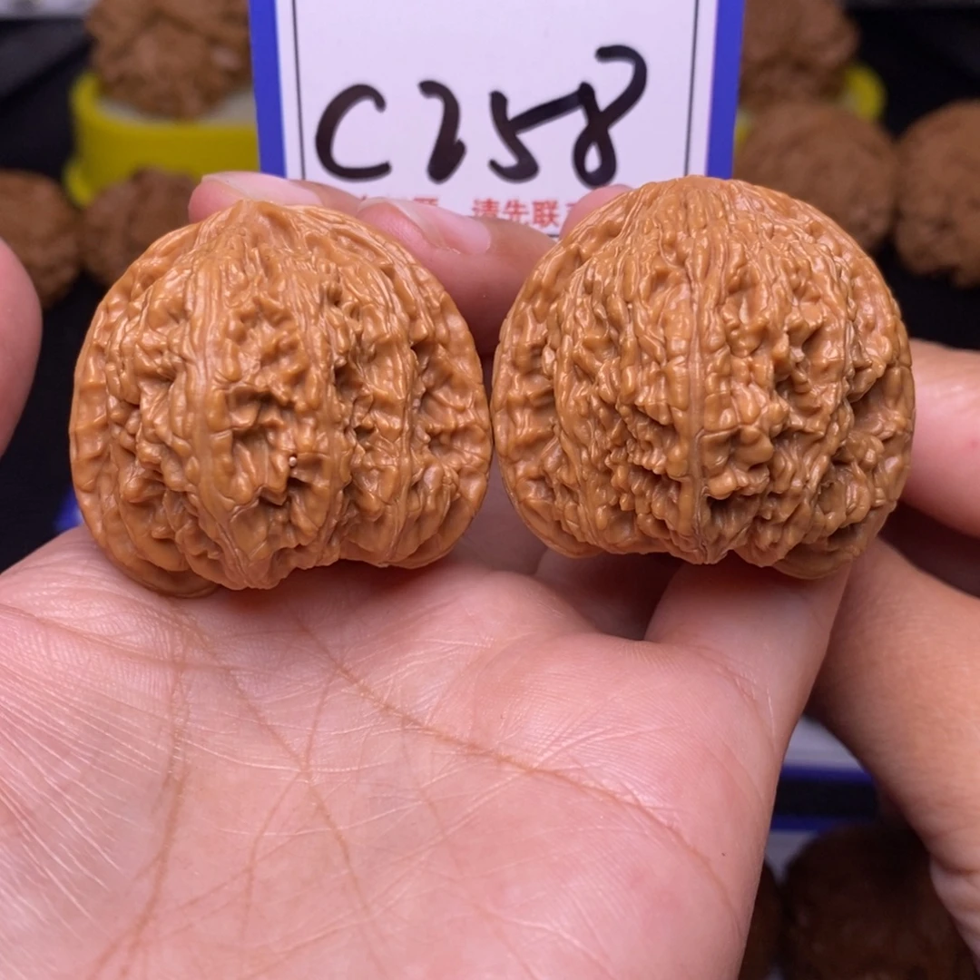 文玩核桃把件39全品承德密纹c258