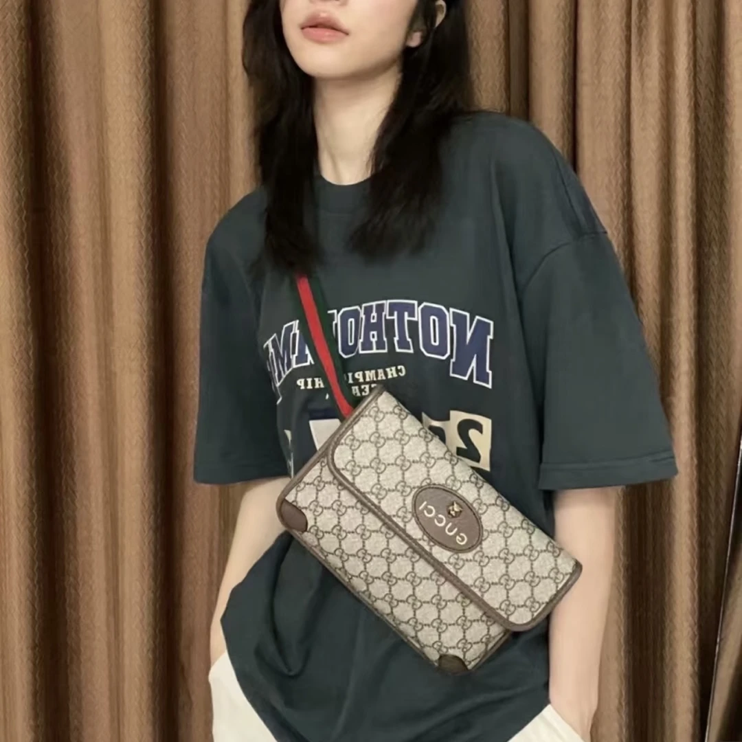 95新 GUCCI/古驰 Gucci虎头胸包 25050043-01