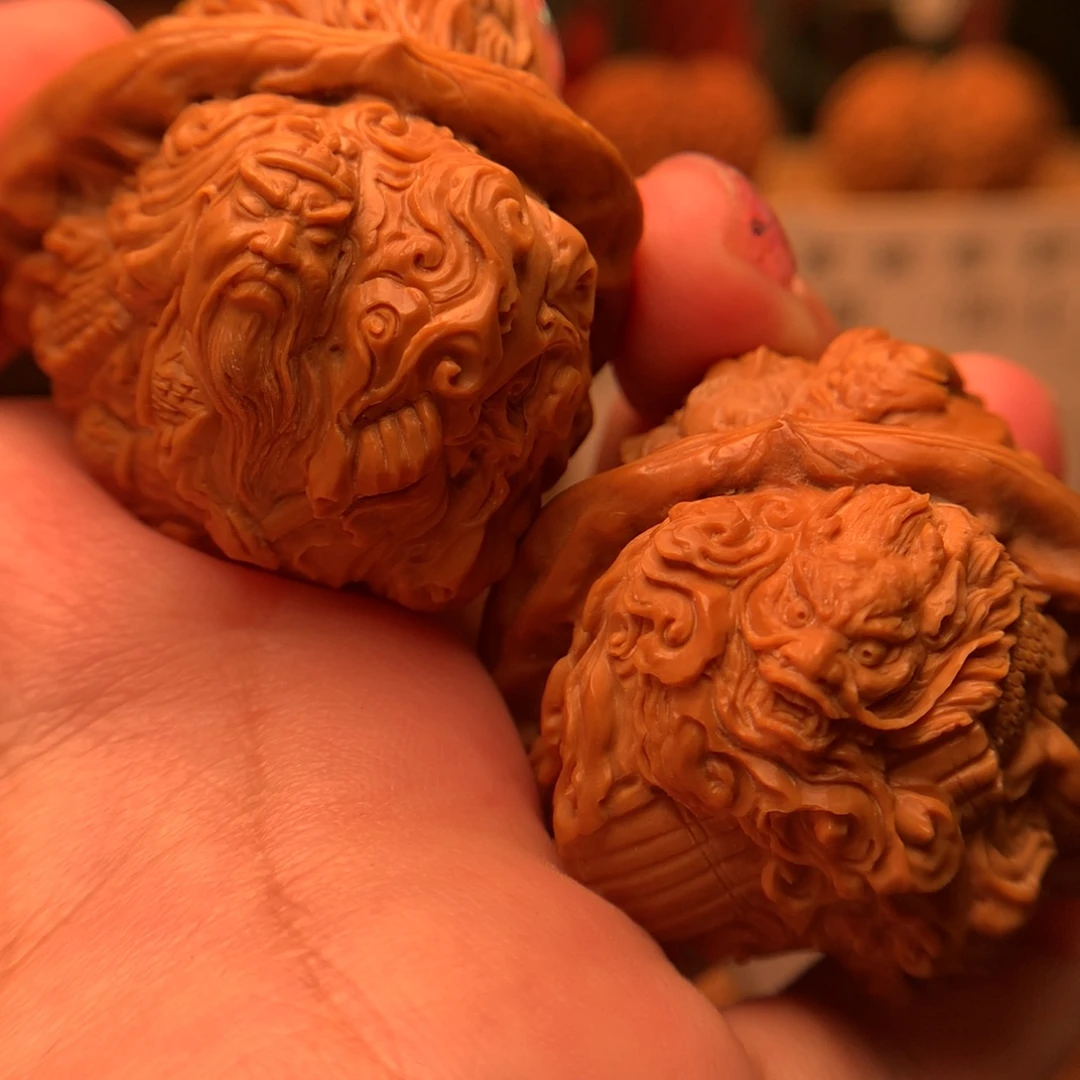 把件文玩核桃—御龙关公
