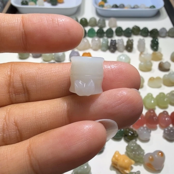 森***树未镶嵌和田玉珠宝半成品