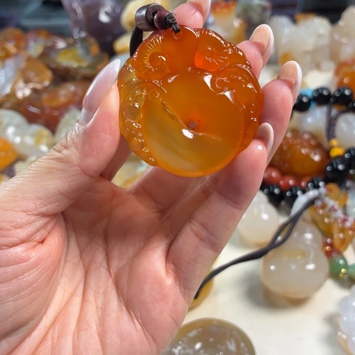 玛瑙/玉髓未镶嵌吊坠(不含链)