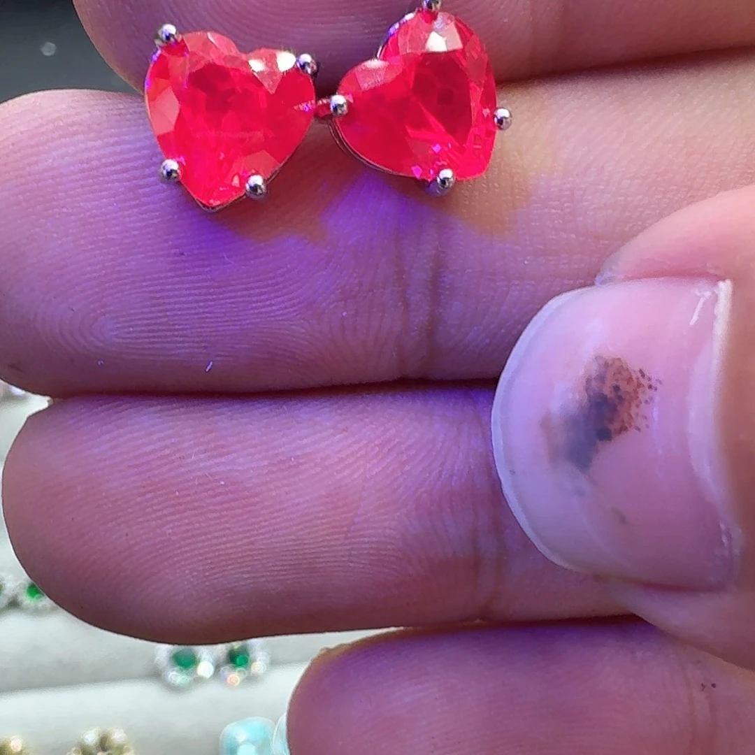 托帕石戒指银S925镶嵌