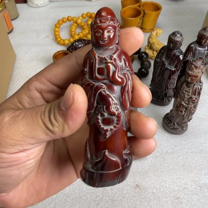 缅甸花梨（花梨木类）雕刻摆件1