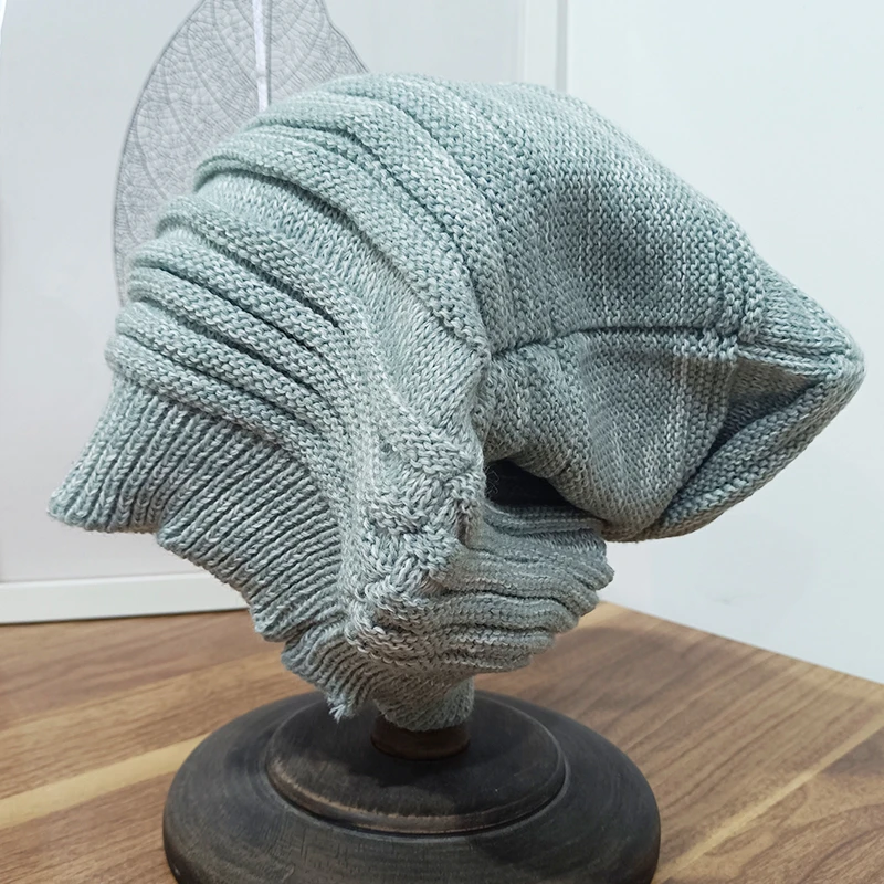 拼色针织帽男女冬季时尚保暖中性弹力休闲百搭显白舒适护耳柔软