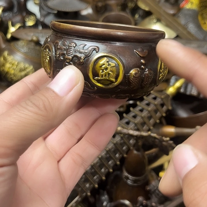 顺顺利利，铜器摆件