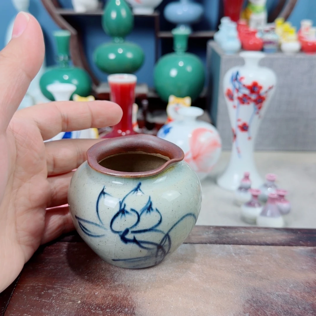 陶瓷手工小花器摆件