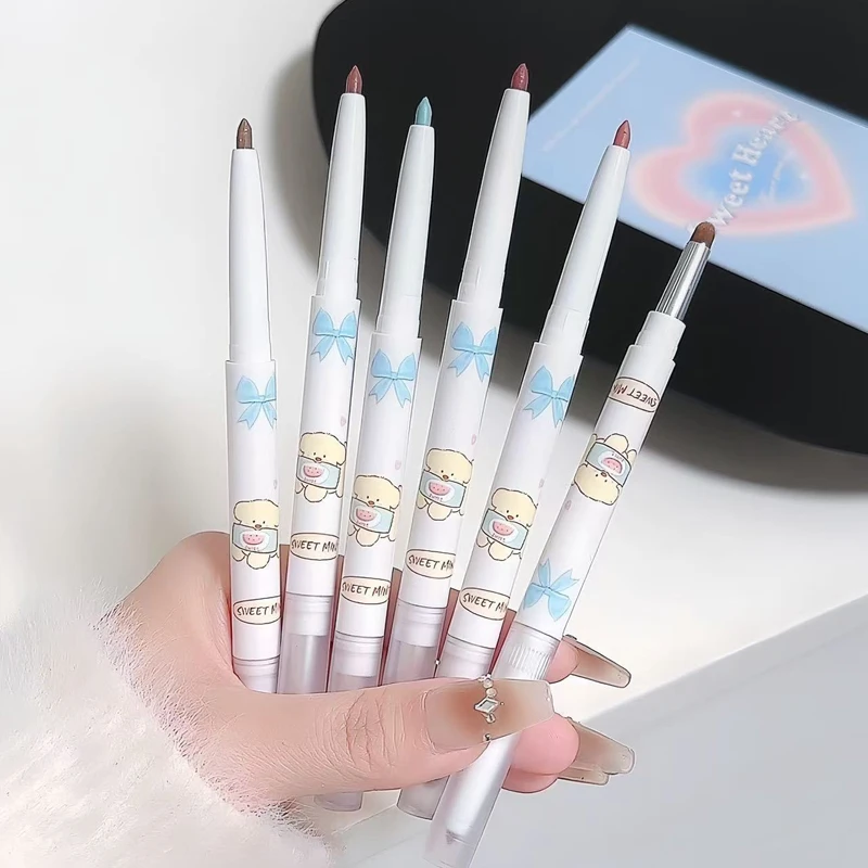 薄荷汽水!绿色薄荷绿双头眼线胶笔彩色持久不易晕染初学者新手党