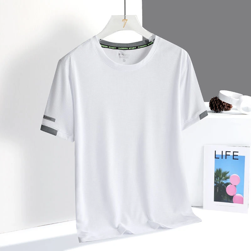 （粉丝福利品）男速干运动T恤轻薄透气速干短袖大码运动夏季宽松