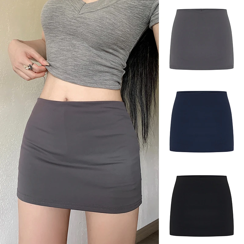 Moses Queen/魔西女王辣妹ins风顺滑A字包臀显瘦半身裙防走光裙子