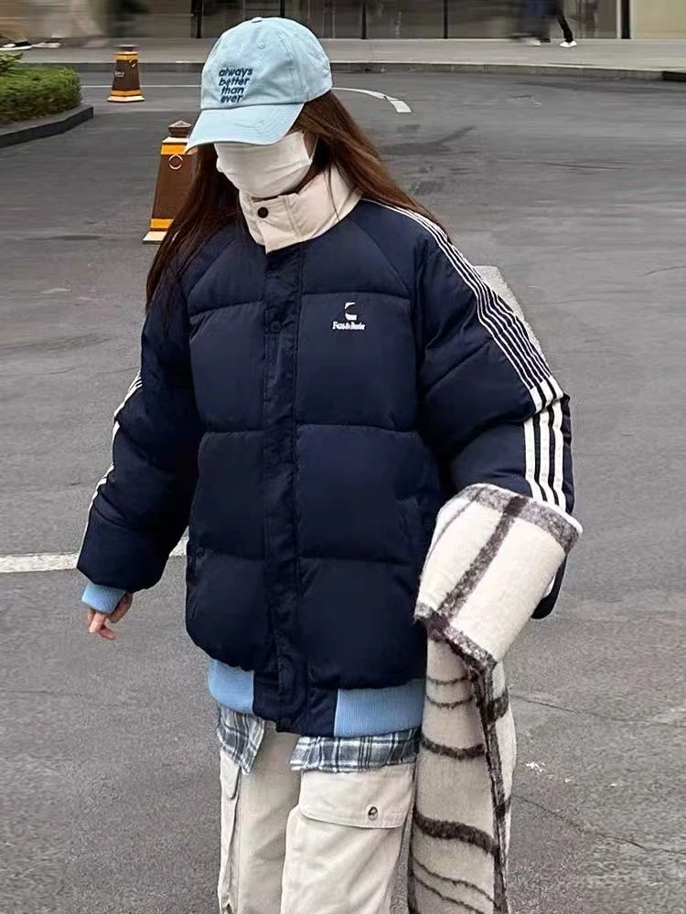 棉服（601-750）短款时尚宽松保暖韩版秋冬立领冬季连帽