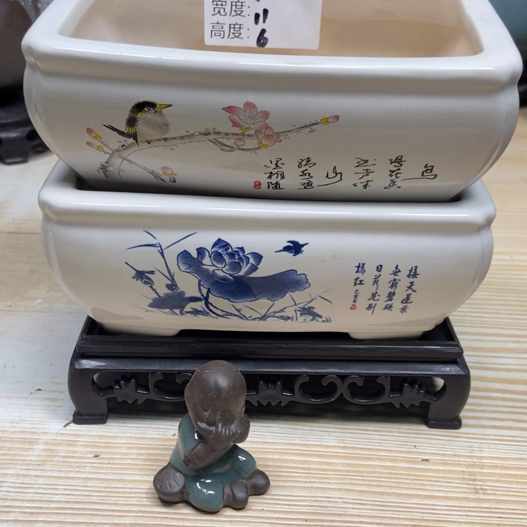 瓷片陶瓷花盆陶瓷艺术