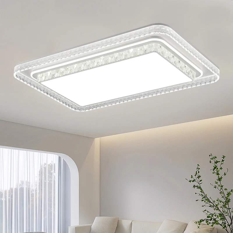 2712客厅灯现代简约LED灯具大长白色客厅卧室长方形吸顶灯