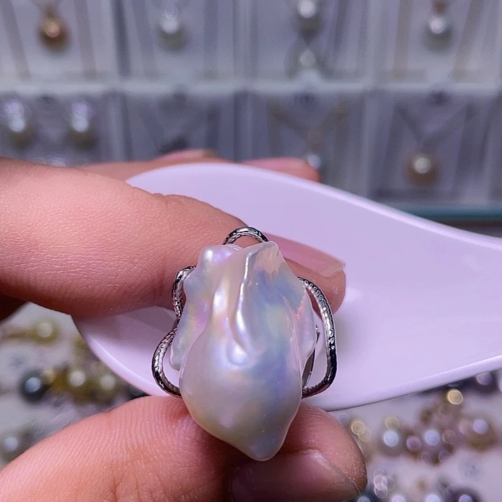 淡水珍珠合金颈饰85