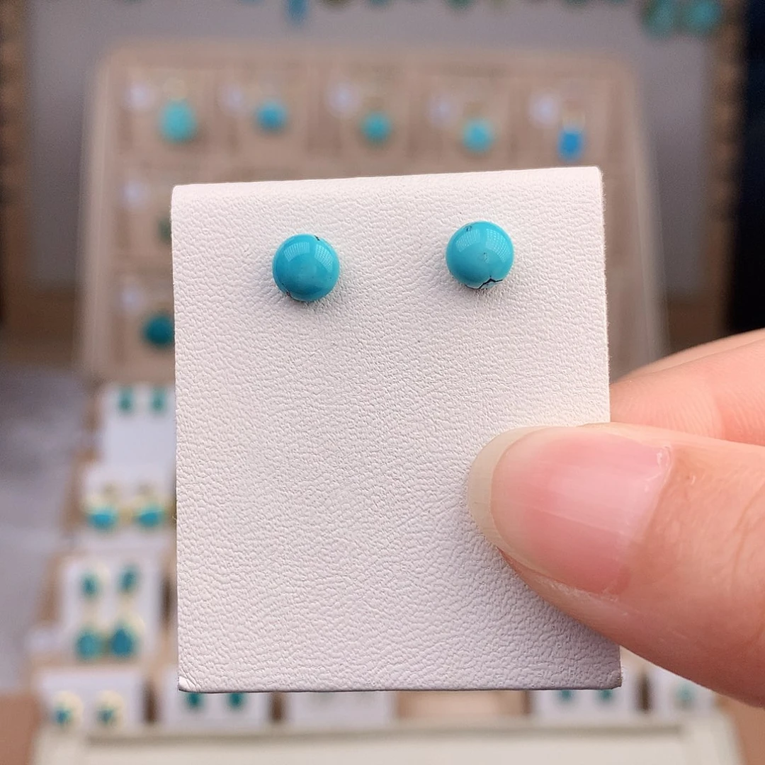 绿松石颈饰银S925镶嵌