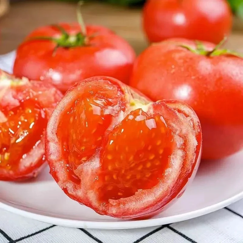 云南高山露天种植石头西红柿新鲜现摘现发沙瓤5斤番茄