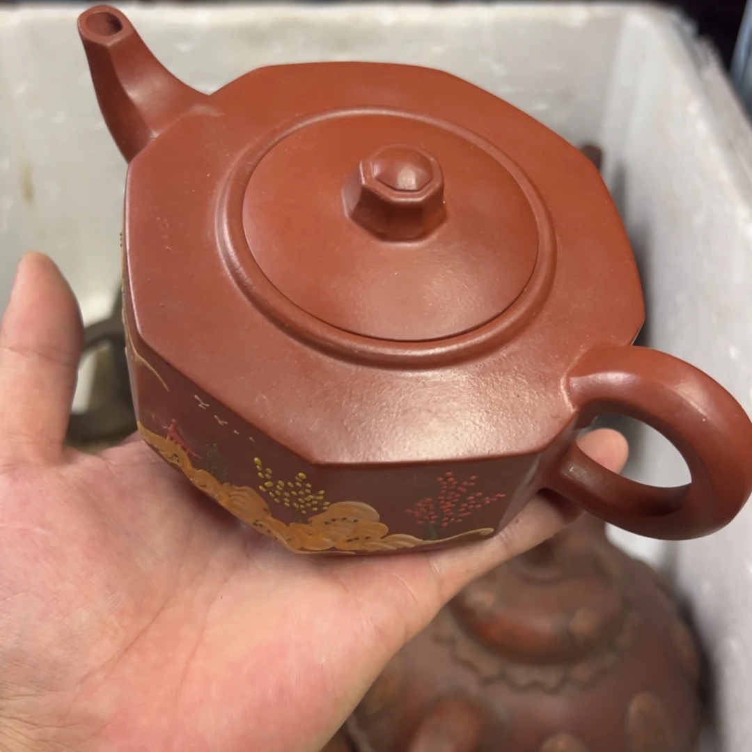 茶壶紫砂宜兴原矿紫砂壶400毫升容量