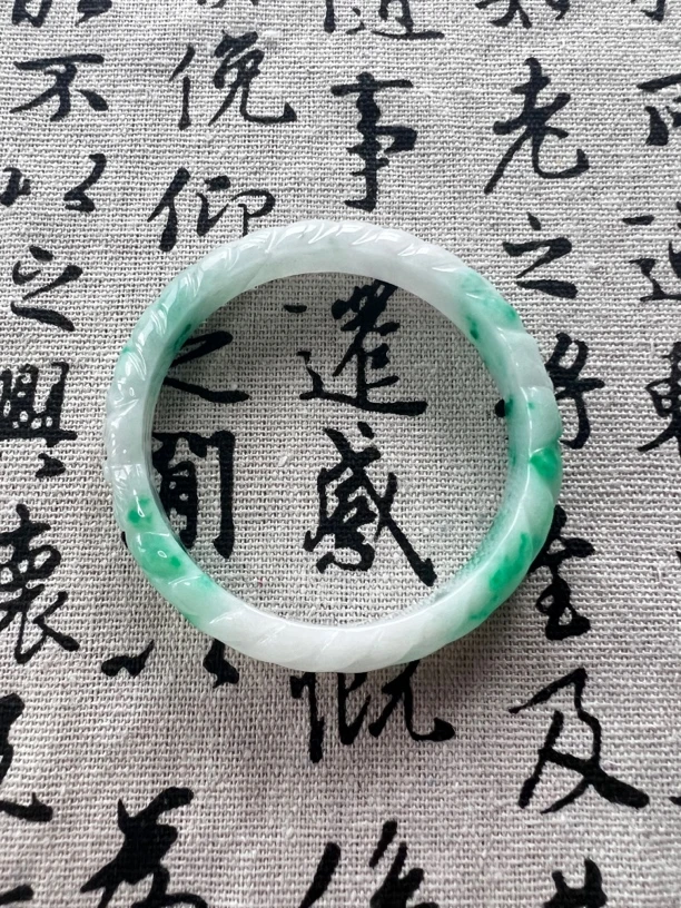 W2156-六零➕缅甸翡翠手镯