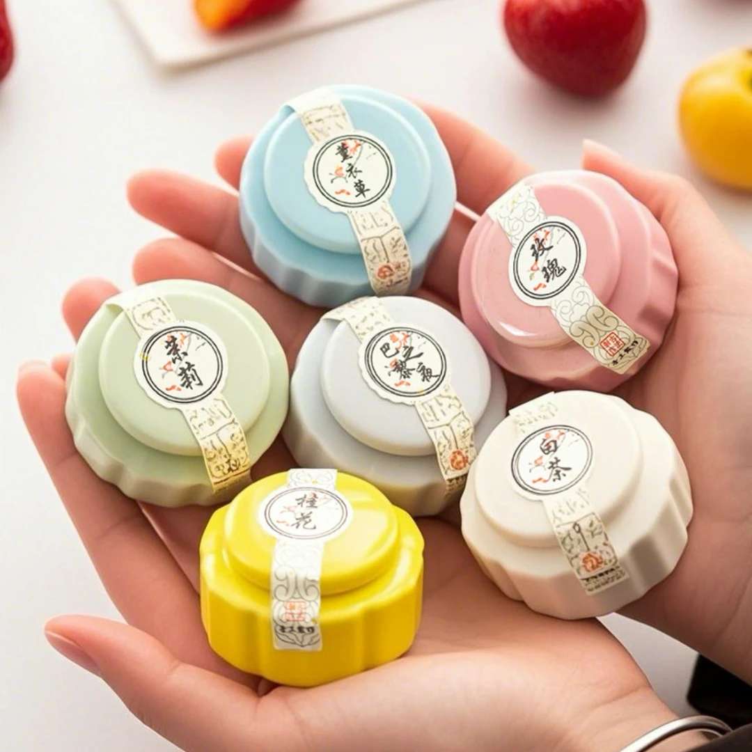 【高品质】固体香膏随身持久便携60种香陶瓷罐古风古法固体香膏香水