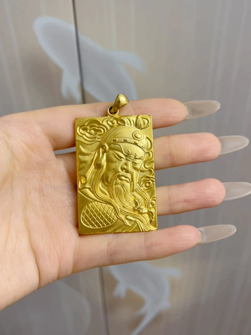 合金吊坠 忠义关公吊坠