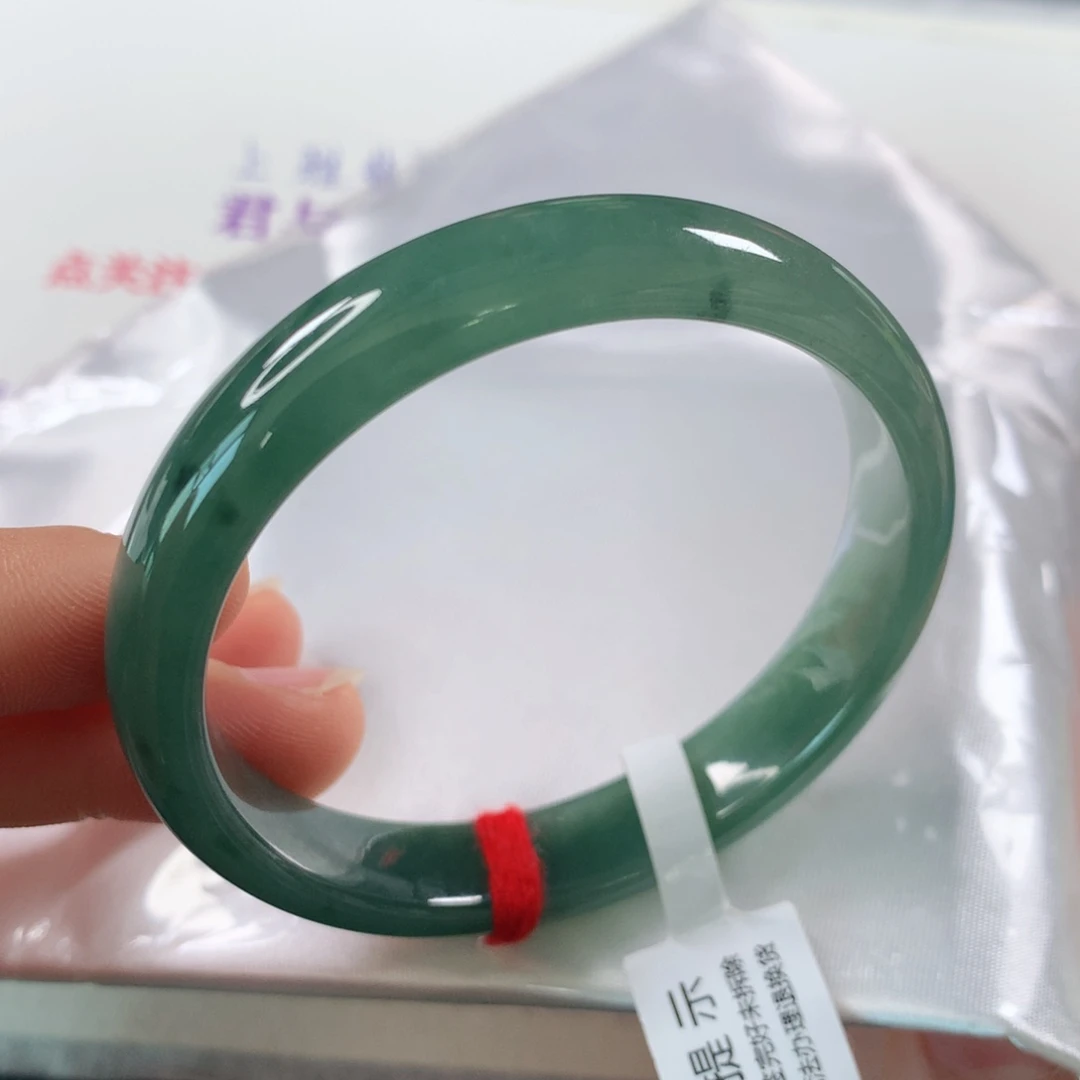 未镶嵌手镯翡翠 正圈②①②冰油青⭐⭐⭐⭐⭐强推