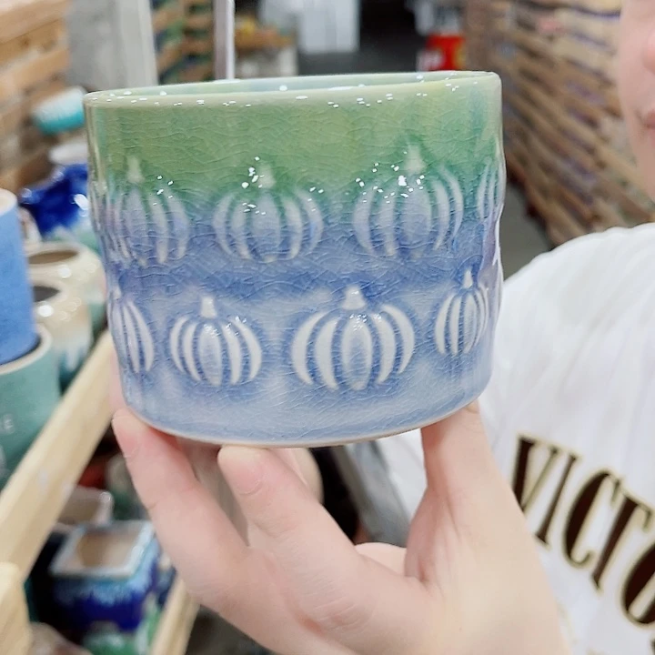 有孔，凑10元包邮陶瓷花盆发货！