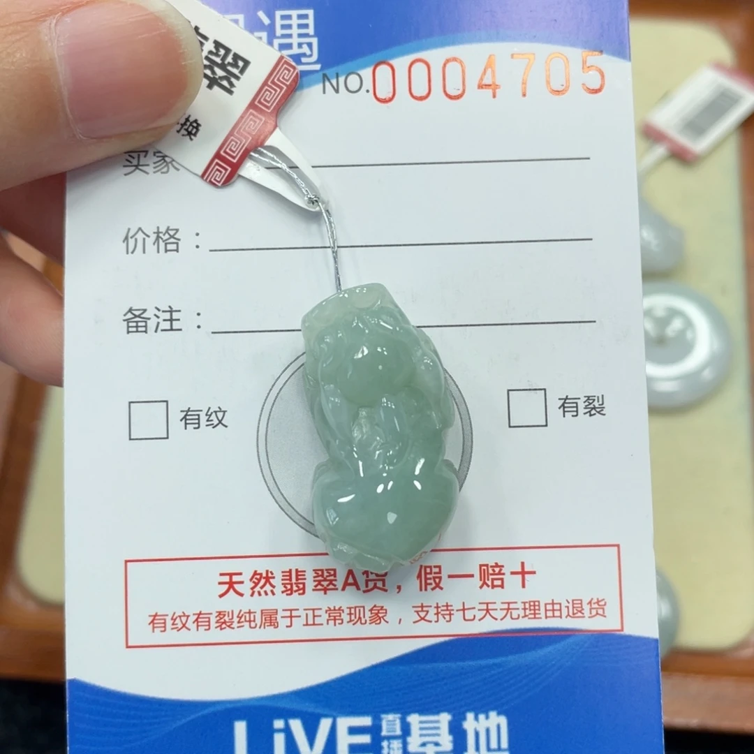 颈饰未镶嵌翡翠翡翠吊坠4705