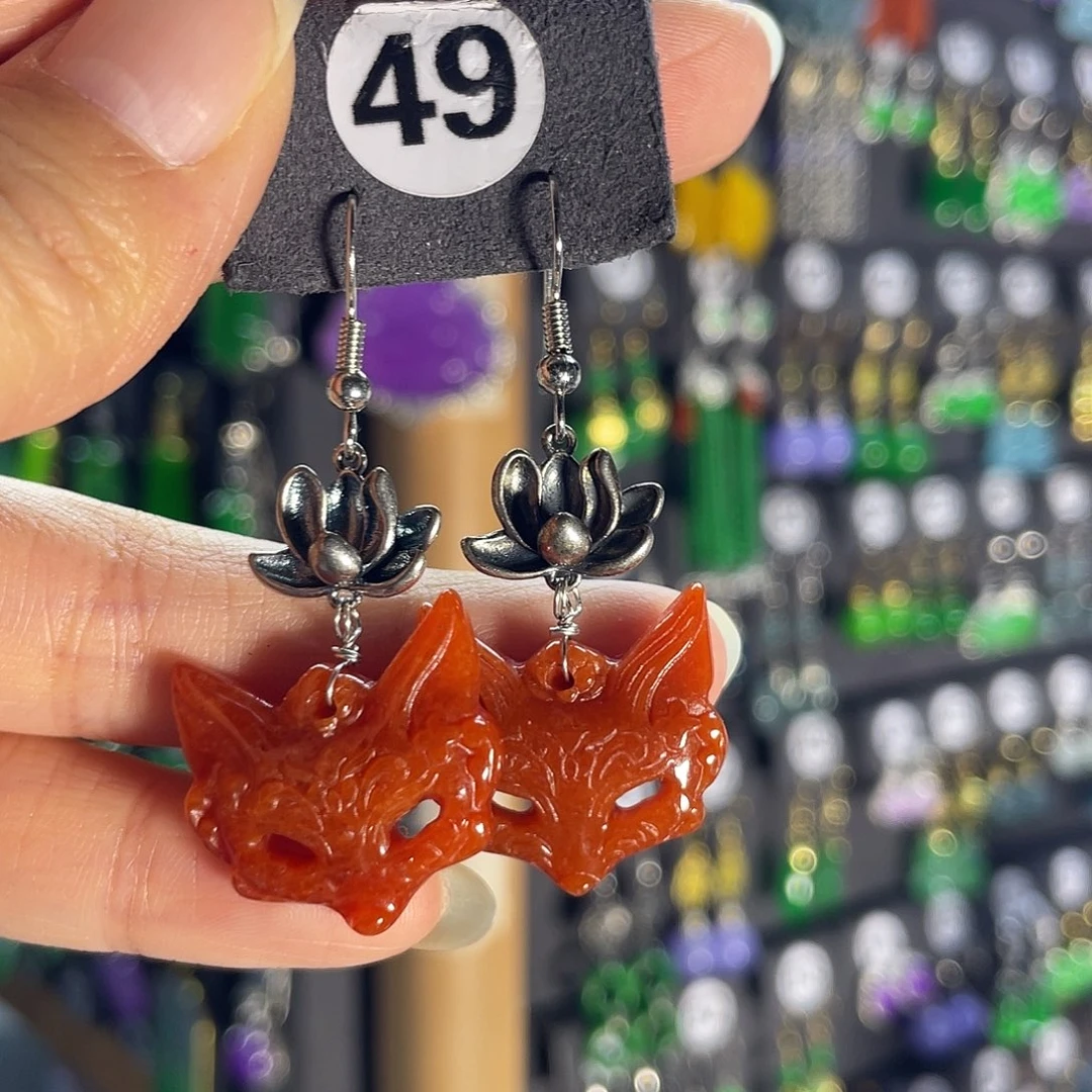 蜡***昕翡翠银S925镶嵌耳饰49