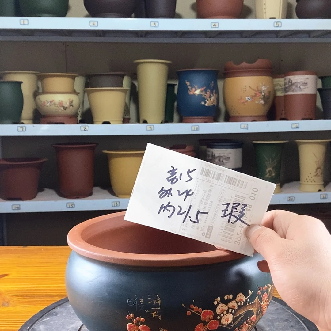 紫砂花盆紫砂兰花盆16